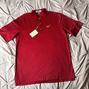 Fairway & Greene Bristol jacquard Berry golf shirt